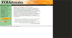 Desktop Screenshot of foiadvocates.com