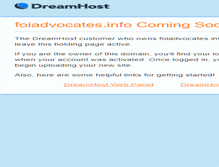 Tablet Screenshot of foiadvocates.info